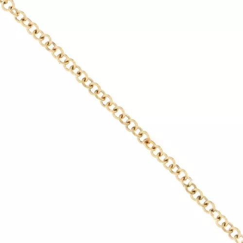Catena forzatina a maglia tonda da 4,9 mm - Acciaio inossidabile 316L Dorato x50cm