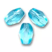 Olive sfaccettate mm 6x4 Aquamarine  x25