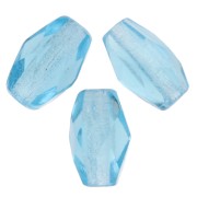 Perla a forma di oliva sfaccettate 6x4 mm - Acquamarina x25
