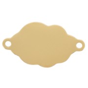 Distanziatore nuvole a 2 anelli 20x11 mm - acciaio inossidabile 304 Dorato x1