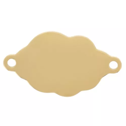 Distanziatore nuvole a 2 anelli 20x11 mm - acciaio inossidabile 304 Dorato x1
