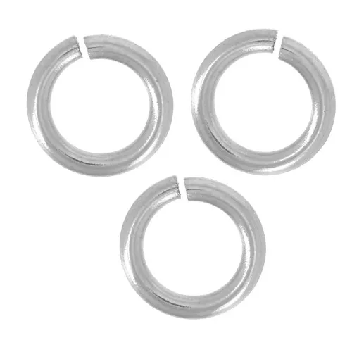 Anelli aperti 4x0,7 mm - acciaio inox 316L x10