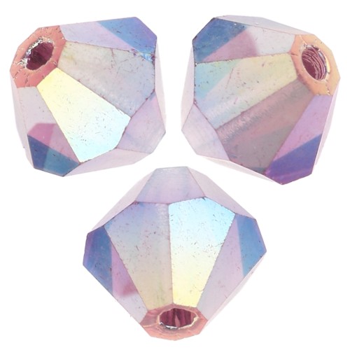 Perle a rondelle Preciosa - Biconi 5 mm - Ametista AB 2X x12