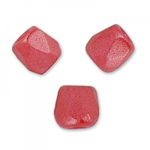 Faccette da 2 mm - Alabaster Pastel Dark Coral x50