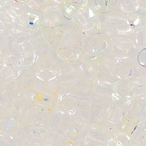 Rocailles Matubo 7/0 - 3.5 mm Crystal AB x10g