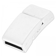 Chiusura magnetica mm.20x12 per laccetto 10mm Placcatura argento antico x1|raw }}