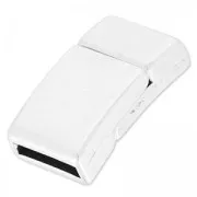 Chiusura magnetica mm.20x12 per laccetto 10mm Placcatura argento antico x1