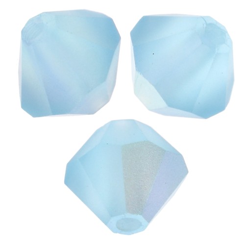 Preciosa Biconi - Perline rondelle 5 mm - Aqua Bohemica AB Matt x12