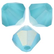 Preciosa Biconi - Perline rondelle 5 mm - Zircone blu AB Matt x12