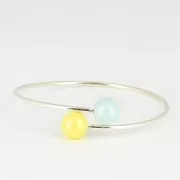 Braccialetto flessibile 20.5 cm per semi-forati in Argento 925 x1