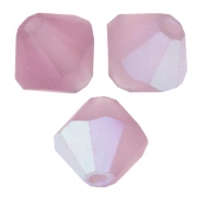 Perle rondelle Preciosa - Biconi 5 mm - Ametista chiara AB Matt x12