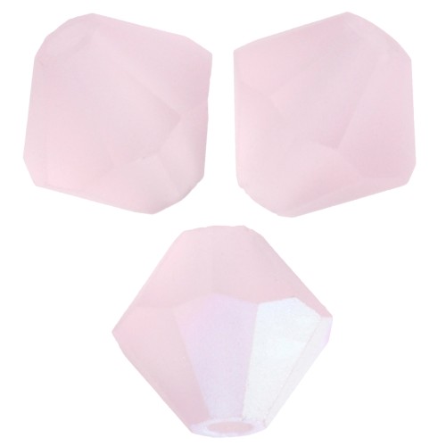 Preciosa Biconi - Perline rondelle 5 mm - Rosa chiaro AB Matt x12