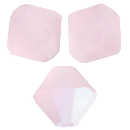 Preciosa Biconi - Perline rondelle 5 mm - Rosa chiaro AB Matt x12