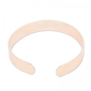 Base per bracciale ottone mm. 10x145 dorato rosa x1