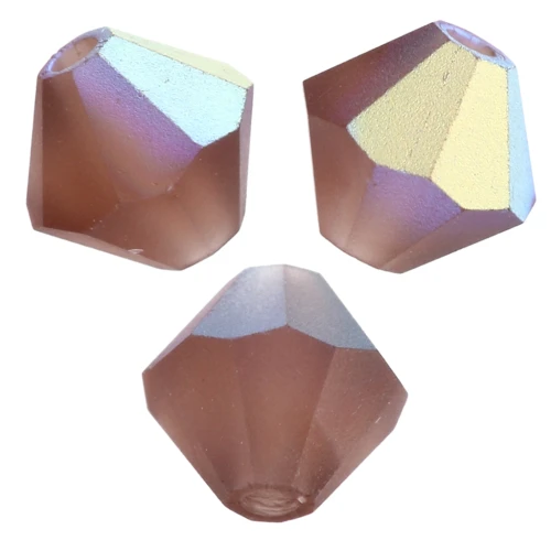 Preciosa Perla a rondelle 5 mm - Topazio fumé AB Matt x12