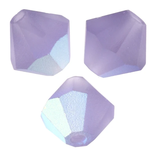 Perle a rondelle Preciosa - Biconi 5 mm - Tanzanite AB Matt x12