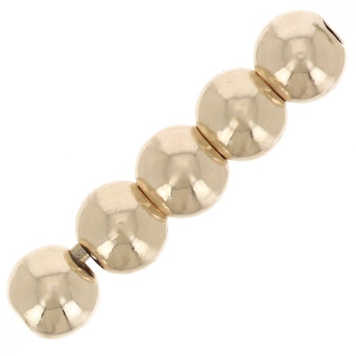 Perle rotonde 2,5 mm - Gold filled Light x25
