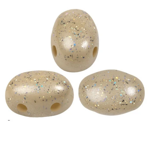 Perle di vetro Samos® by Puca® 5x7 mm Constellation Beige x10g