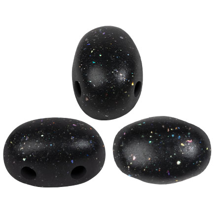 Perle di vetro Samos® by Puca® 5x7 mm Constellation Black x10g