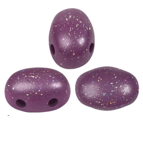 Perle di vetro Samos® by Puca® 5x7 mm Constellation Dark Magenta x10g