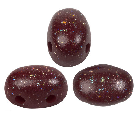 Perle di vetro Samos® by Puca® 5x7 mm Constellation Garnet x10g