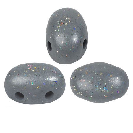 Perle di vetro Samos® by Puca® 5x7 mm Constellation Gray x10g