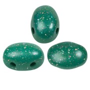 Perle di vetro Samos® by Puca® 5x7 mm Constellation Green x10g|raw }}