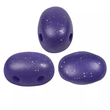 Perle di vetro Samos® by Puca® 5x7 mm Constellation Purple rain x10g