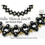 Perle di vetro Samos® by Puca® 5x7 mm Constellation White x10g