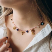 Miscela di Ciondoli epossidici Talismani Exclu Perla - Acciaio inossidabile 304L Dorato x5