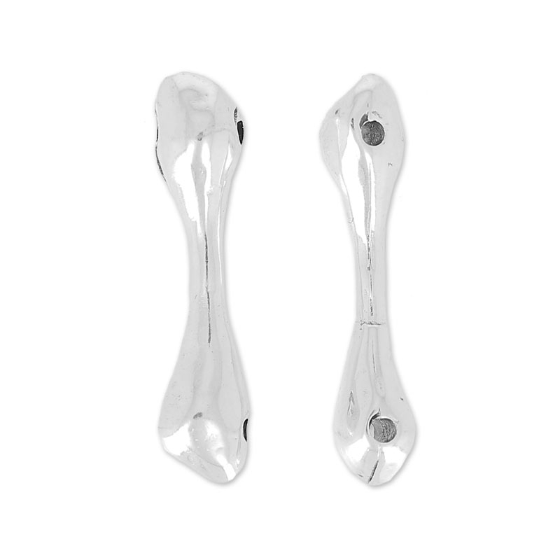 30 Pezzi Di Perline Distanziatrici In Metallo Color Argento Antico - Foto 2