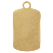 Ciondolo zuppa di pomodoro 18x10 mm in resina epossidica - acciaio inossidabile 304L Dorato - Rosso x1