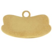 Ciondolo hot dog 10x18 mm in resina epossidica - Acciaio inossidabile 304L Dorato - Multi x1
