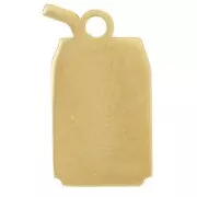 Ciondolo per lattina di Cola 16x9mm in resina epossidica - Acciaio inossidabile 304L Dorato Rosso Blu