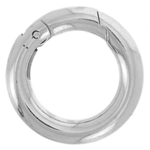 Chiusura a moschettone rotondo da 14 mm - acciaio inossidabile 304L x1