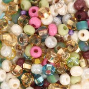 Perla Preciosa 6/0 4 mm - Mix bianco - Multicolore 20 g