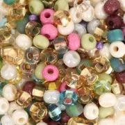 Perla Preciosa 6/0 4 mm - Mix bianco - Multicolore 20 g