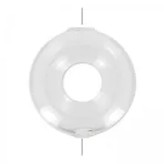Ciambella in vetro, un foro da decorare 40 mm x1