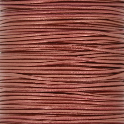 Cordone di cuoio europeo 1 mm - Rame x1m