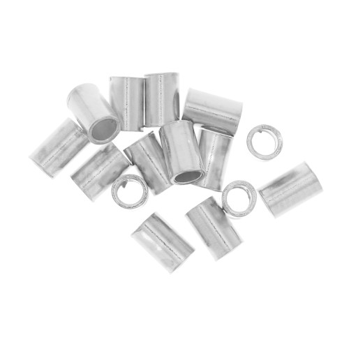Tubi schiacciabili 3x2 mm - Argento 925 x30