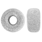 Perle rotonde con diamante 6x3 mm - Argento 925 x5|raw }}