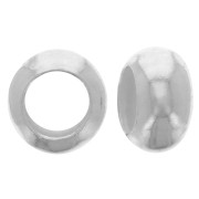 Perle rondelle semicircolari 4x2 mm - Argento 925 x25