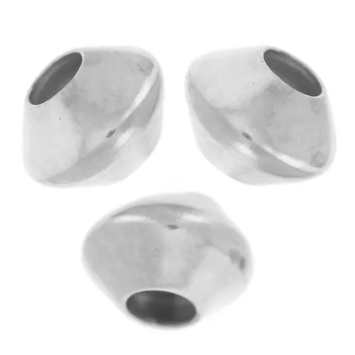 Biconi appiattiti 4x3 mm - Argento 925 x15