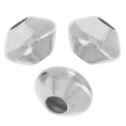 Biconi appiattiti da 6,5x5 mm - Argento 925 x5