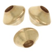 Biconi appiattiti 5x4 mm - Gold filled x5|raw }}