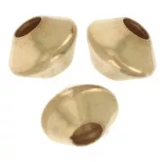 Biconi appiattiti 5x4 mm - Gold filled x5