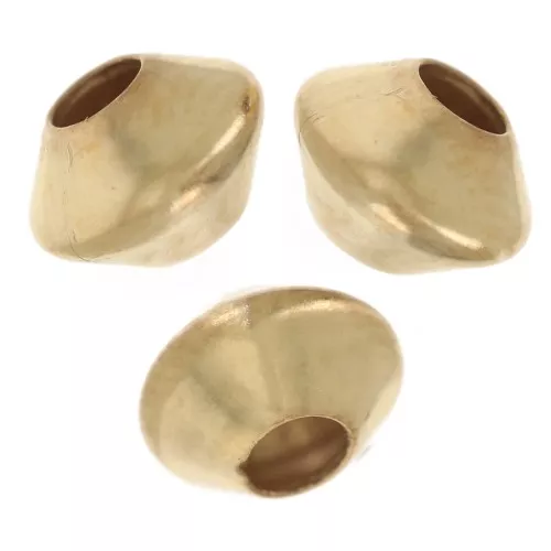 Biconi appiattiti 5x4 mm - Gold filled x5