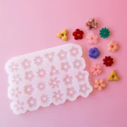 Stampo in silicone Géa Creations per pendenti a forma di fiore 2 x1
