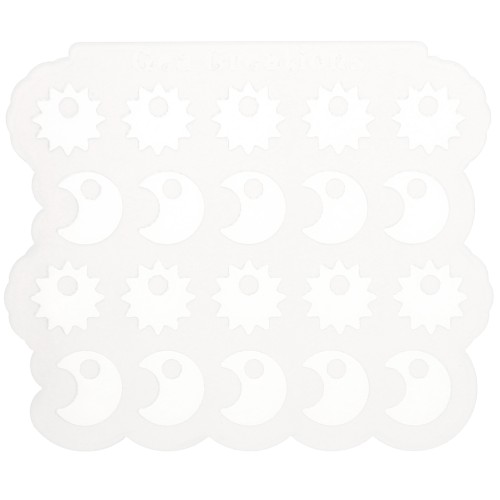 Stampo in silicone Géa Creations per Ciondoli Sole e Luna x1