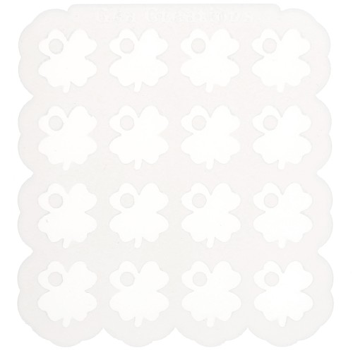 Géa Creations Stampo in silicone per ciondoli a forma di trifoglio 17 mm x1